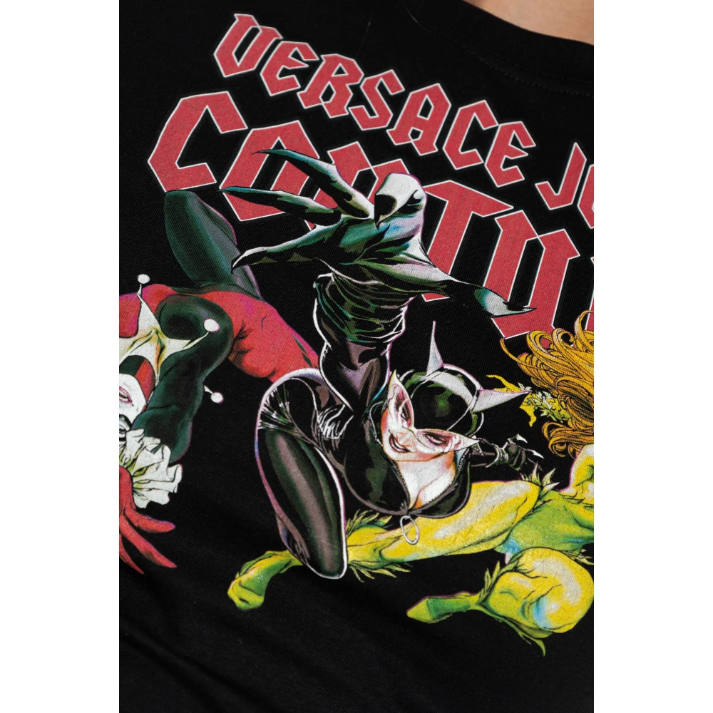 Versace Jeans Couture T-shirt met print Black Dames