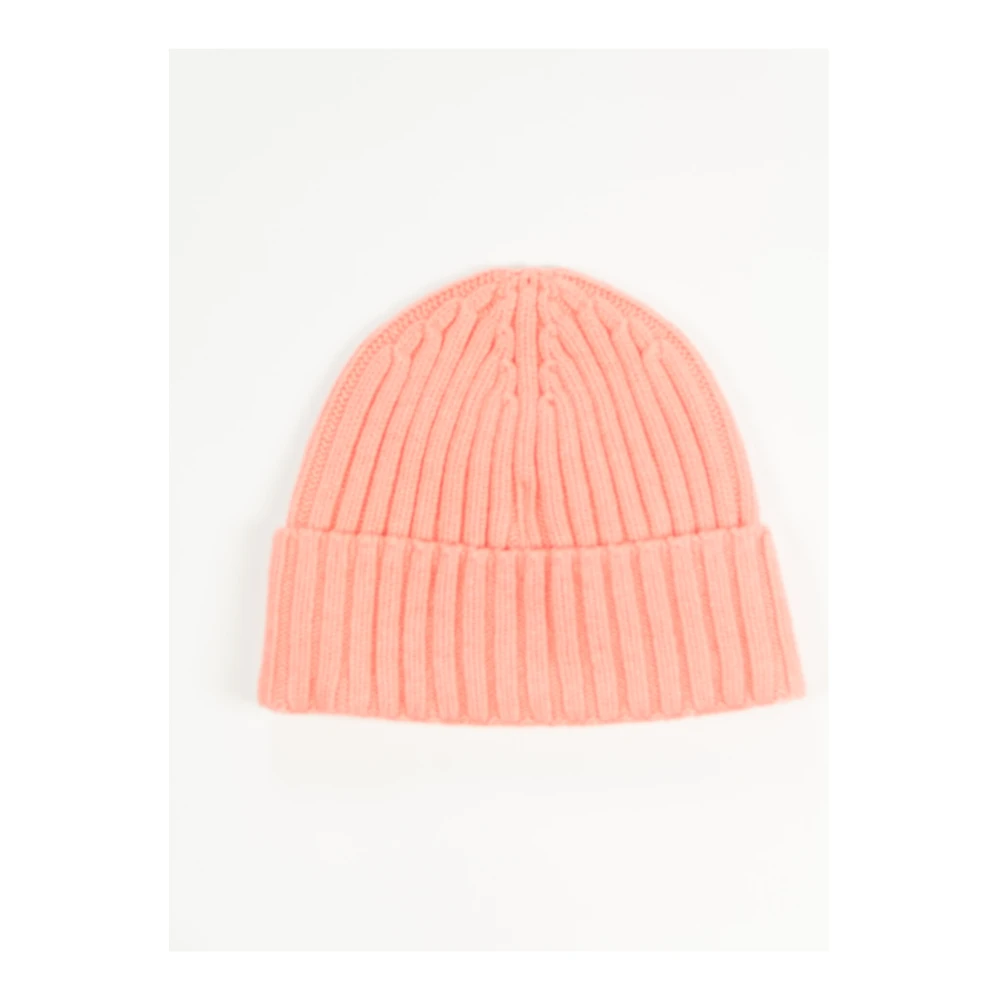 MC2 Saint Barth Gebreide Muts Hoed Wengen Stijl Pink Heren