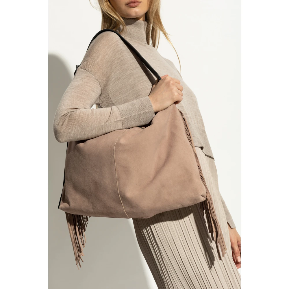 AllSaints Edbury Schoudertas Beige Dames