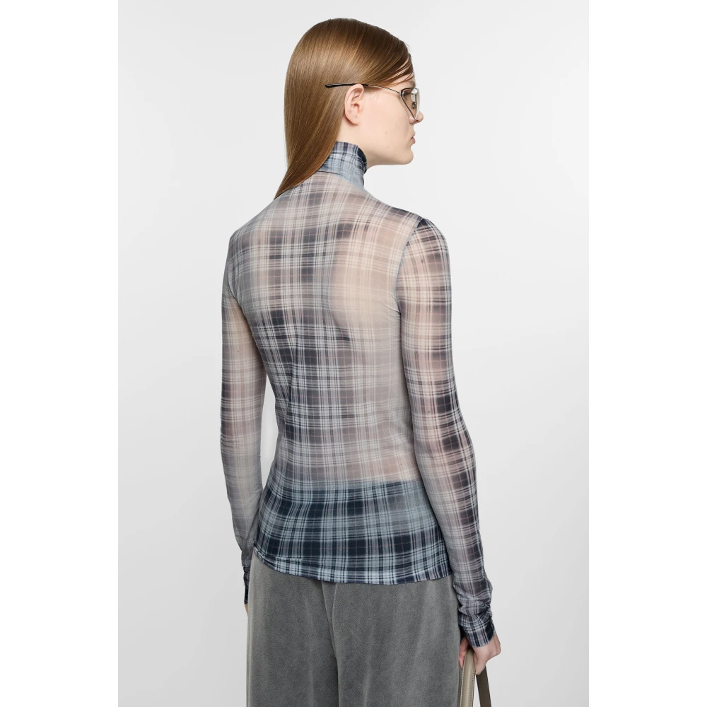 Acne Studios Geruite Fade-Out Naadloze Top Multicolor Dames