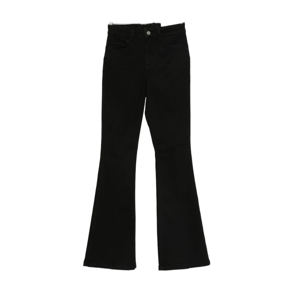Liu Jo Women's Black Flare Jeans, W27, Nero Jeans For Aw25