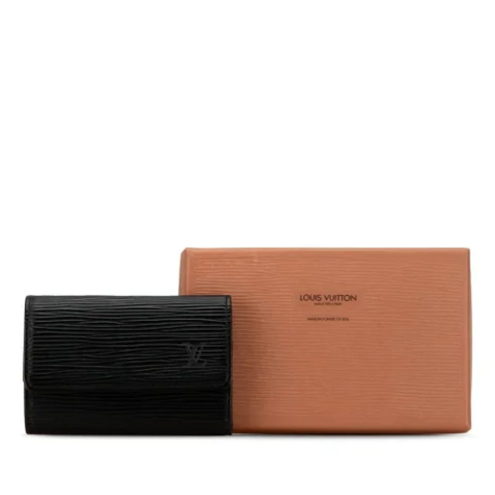 Louis Vuitton Vintage Pre-owned Leather key-holders Black Dames
