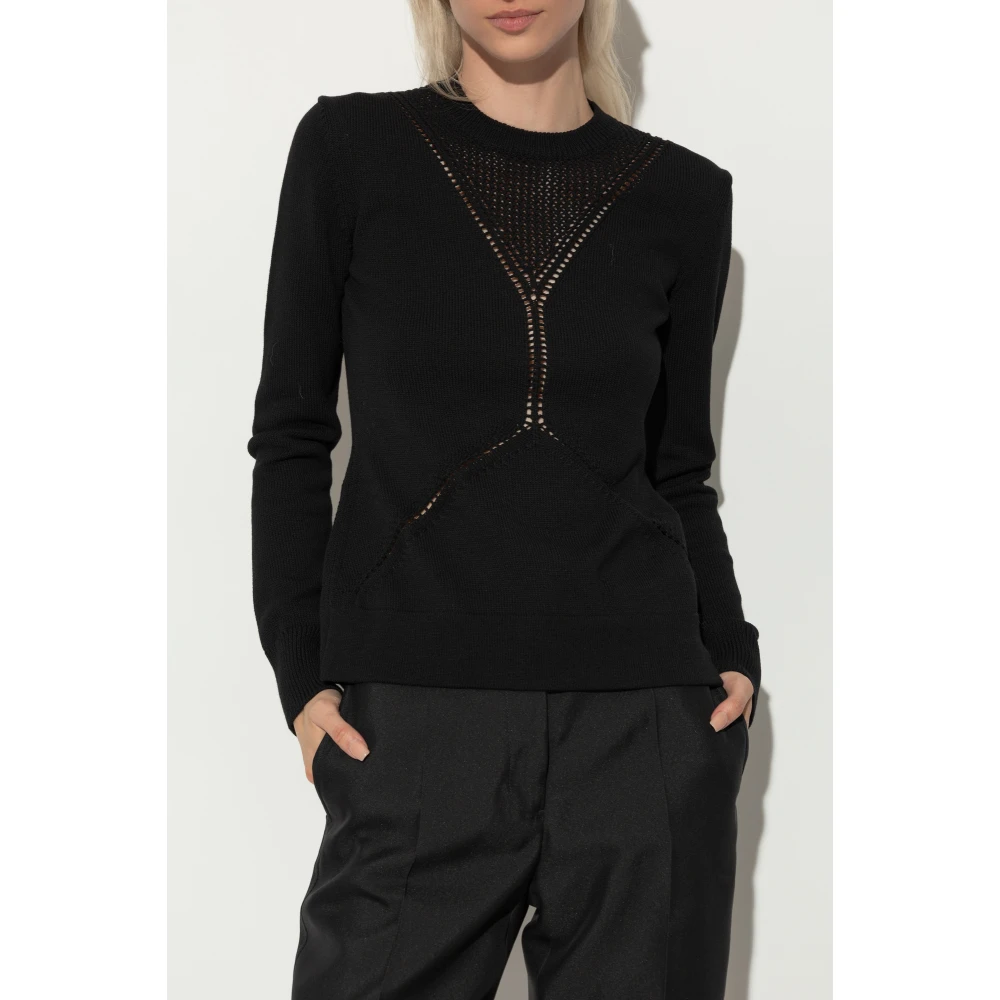 Jil Sander Wollen trui Black Dames
