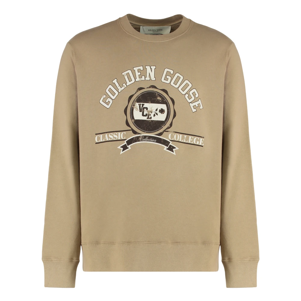 Golden Goose Uomo Beige Felpe, M, New,