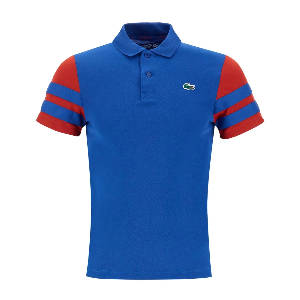 Lacoste Droge Kleurblok Sportpolo Blue Heren