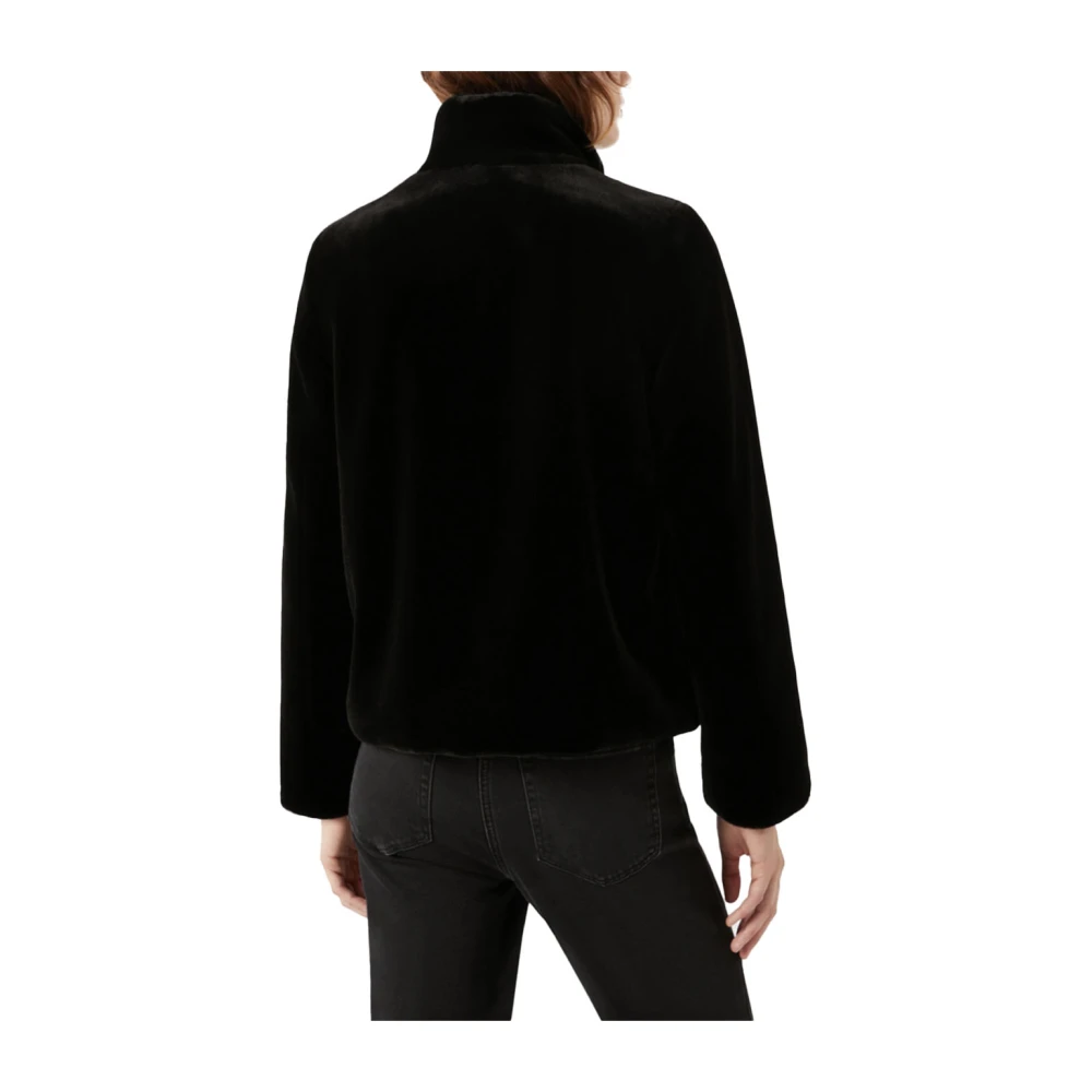 Pennyblack Korte faux fur parka jas Black Dames