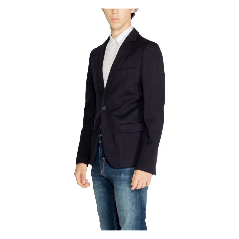 Antony Morato Blauwe Blazer Knoopsluiting Heren Blue Heren