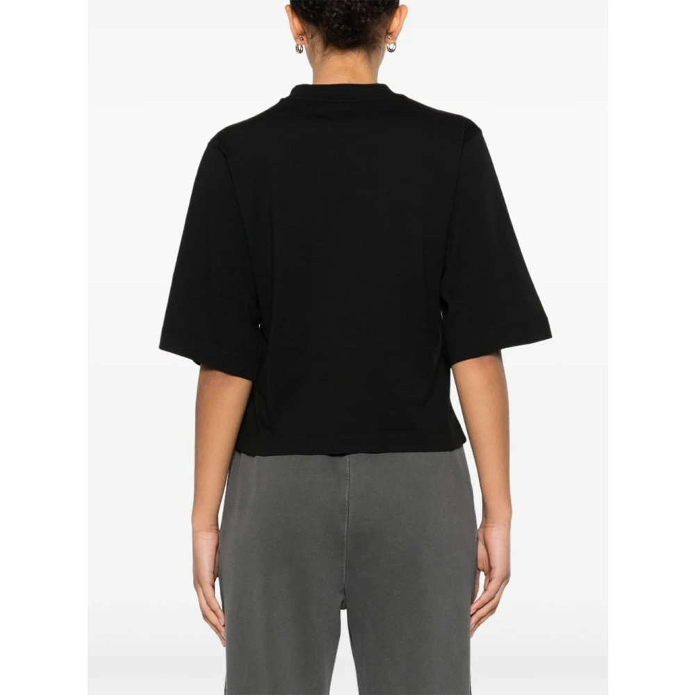pinko Zwarte Crew Neck T-shirts en Polos Black Dames