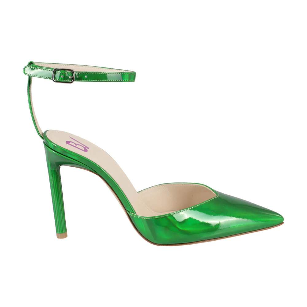 Bettina Vermillon Pumps Green, Dam