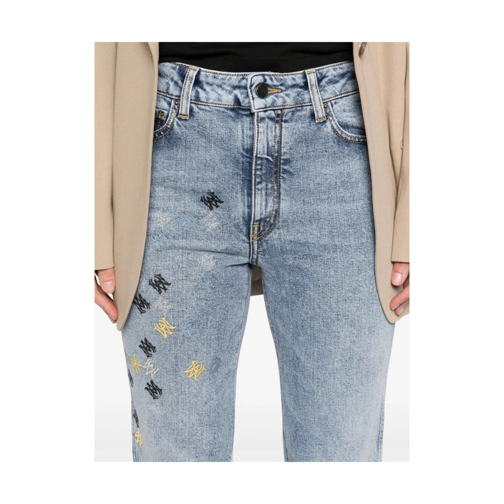 Amiri Blauwe Klassieke Five-Pocket Jeans Blue Dames