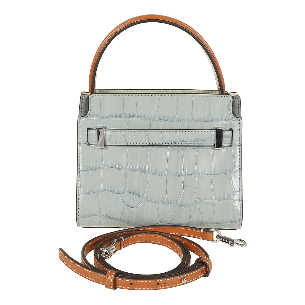 TORY BURCH Blauwe Leren Handtas voor Vrouwen Blue Dames