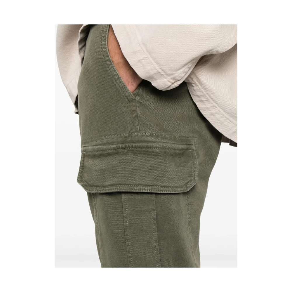 Incotex Olijfgroene Cargo Broek Tapered Leg Green Heren