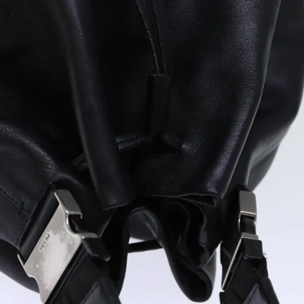 Prada Vintage Pre-owned Leather prada-bags Black Dames