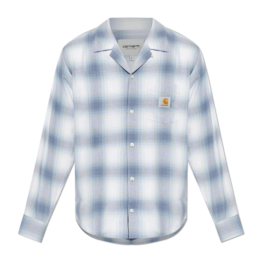 Carhartt Wip Men's Blue L/S Tyers Shirt - Casual Shirts - Xl - Shirts