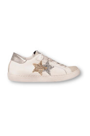 Låga Sneakers i Vit-Ice-Guld-Silver