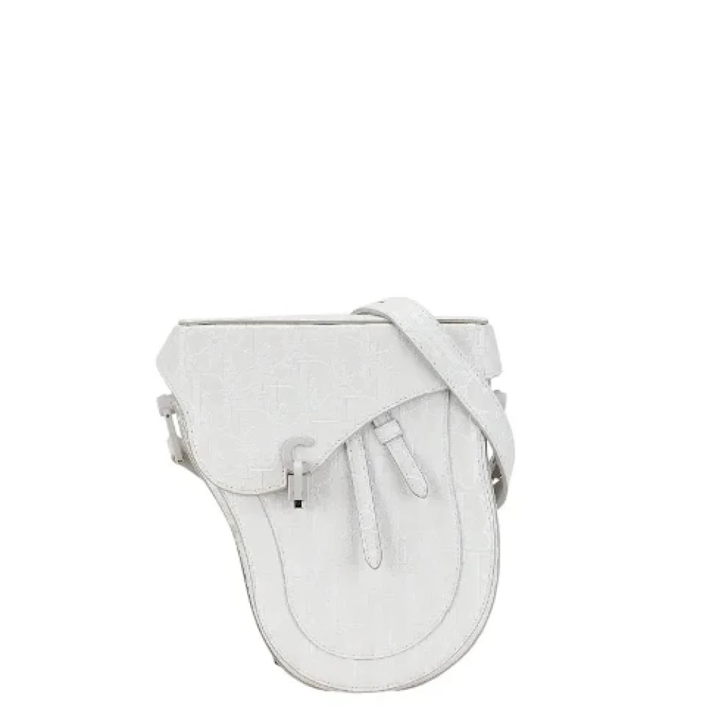 Dior Vintage Pre-owned Leather crossbody-bags White Dames