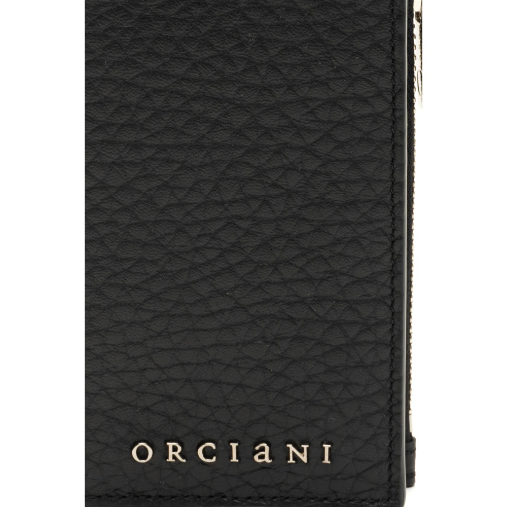 Orciani Zwarte Zachte Portemonnee Black Dames