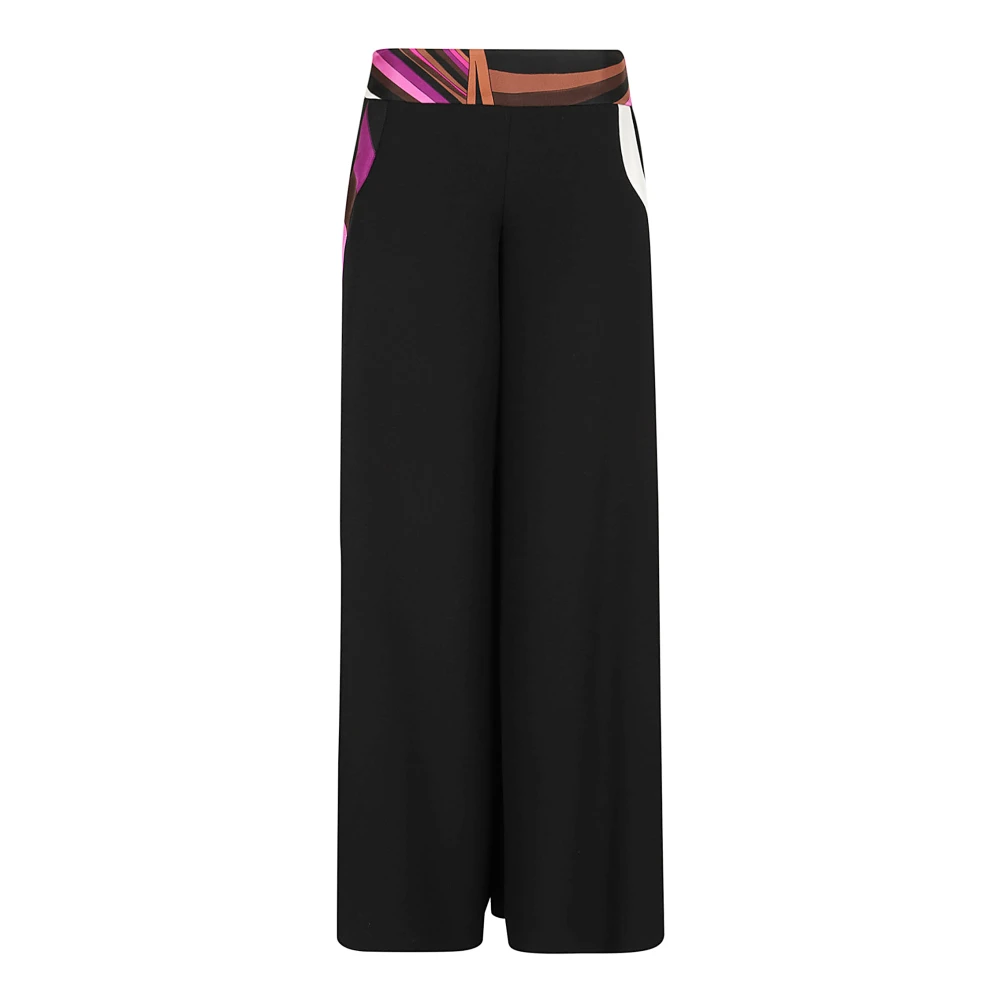 EMILIO PUCCI Cady Broek in Zwart Roze Bruin Black Dames