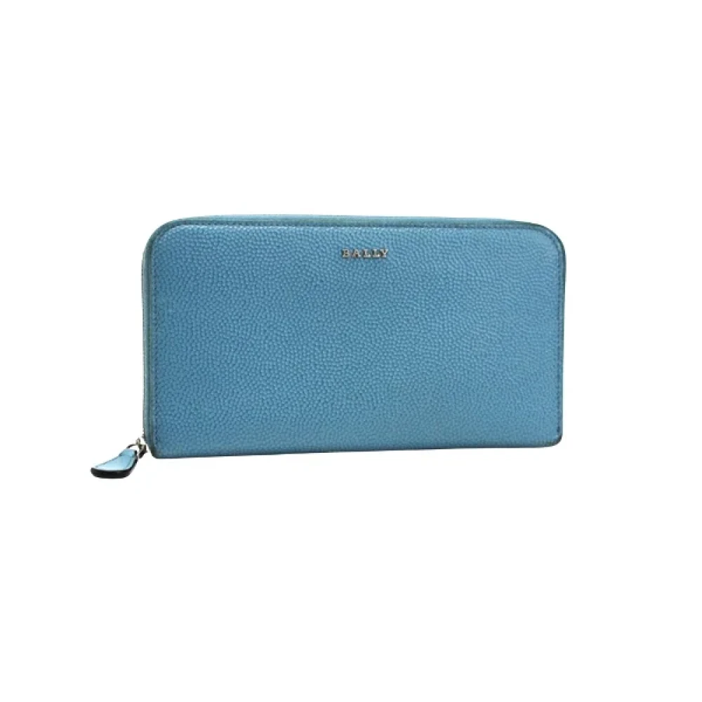 Bally Pre-owned Leather wallets Blue Dames