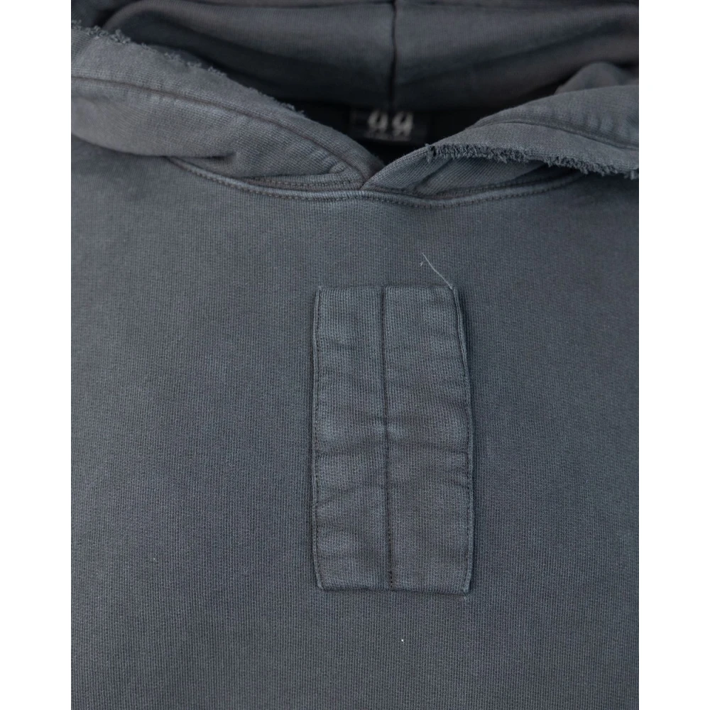 44 Label Group Hoodie met capuchon en kangoeroezak Gray Heren