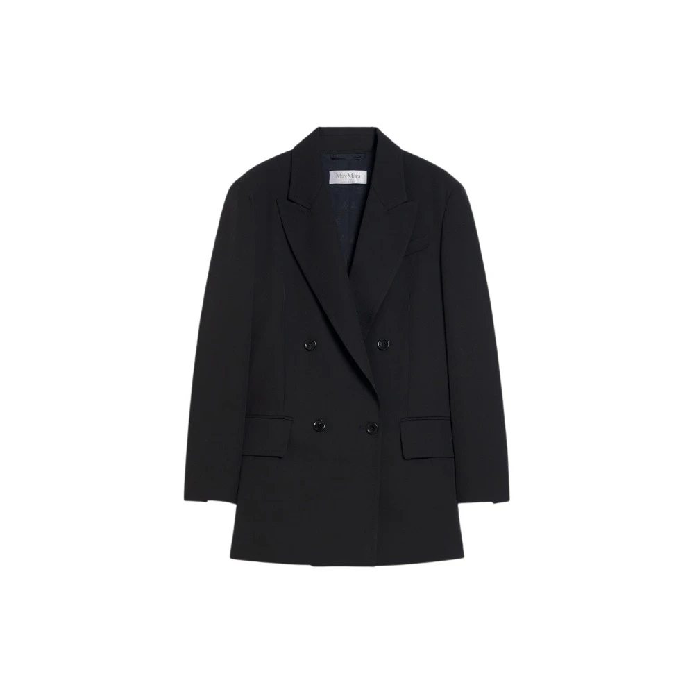 Max Mara Zwarte Jassen voor Vrouwen Black Dames