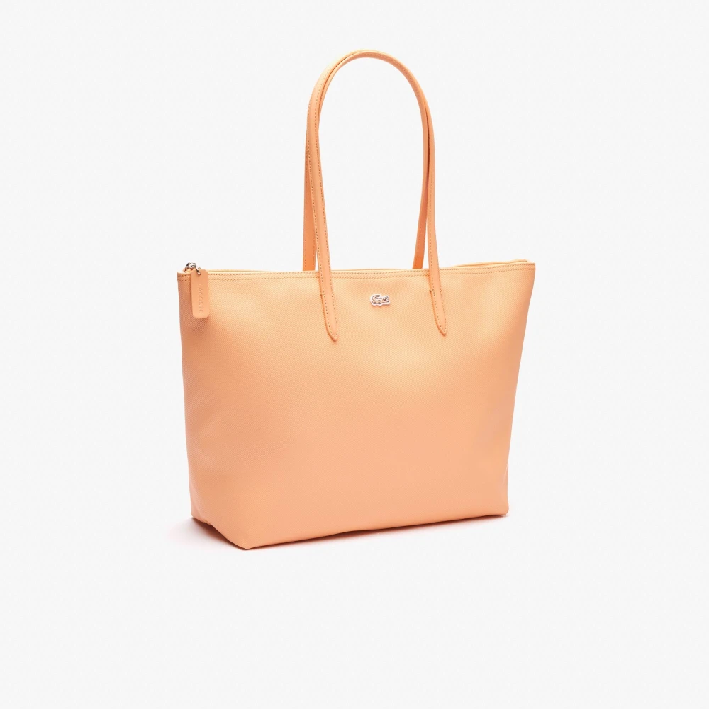 Lacoste Concept Tas in Wit Fjord-Paprika Pink Dames