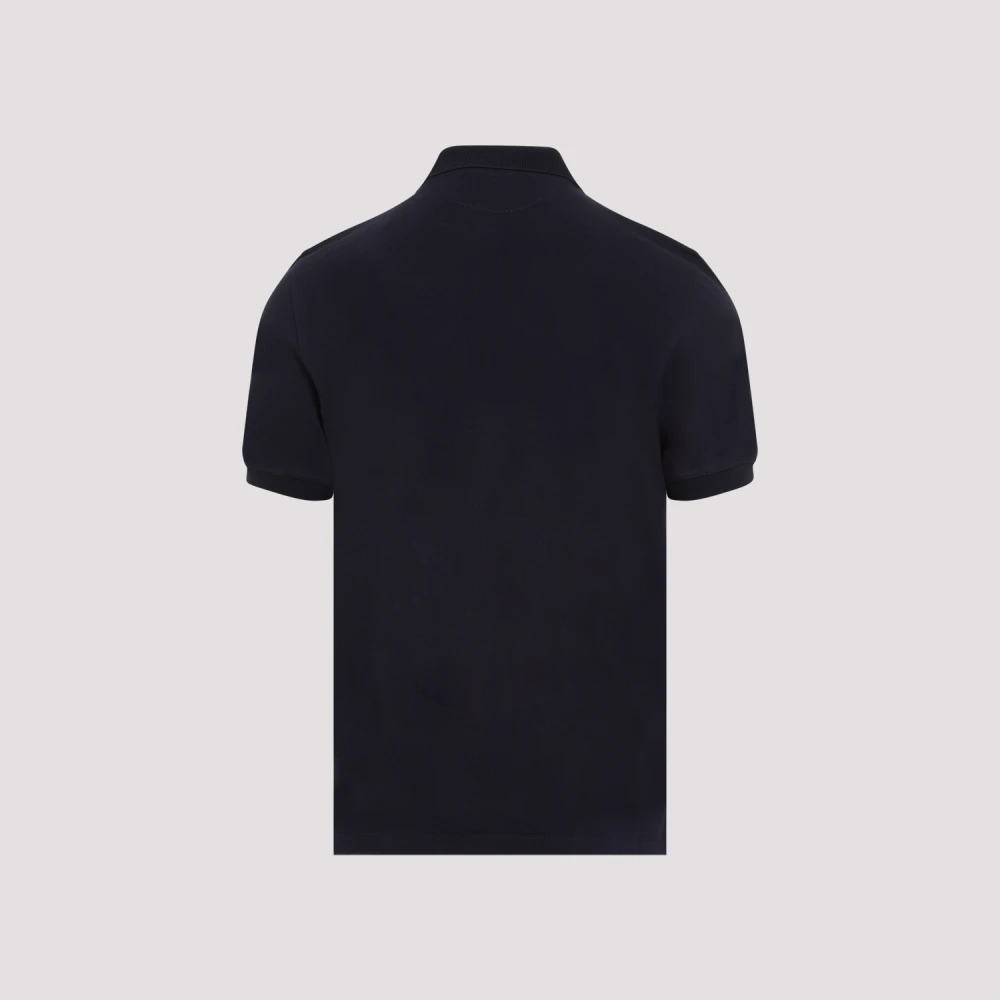 BRUNELLO CUCINELLI Kobalt Grijs Polo Blue Heren