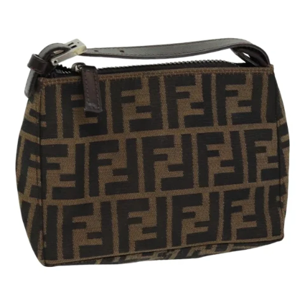 Fendi Vintage Pre-owned Canvas handbags Brown Dames