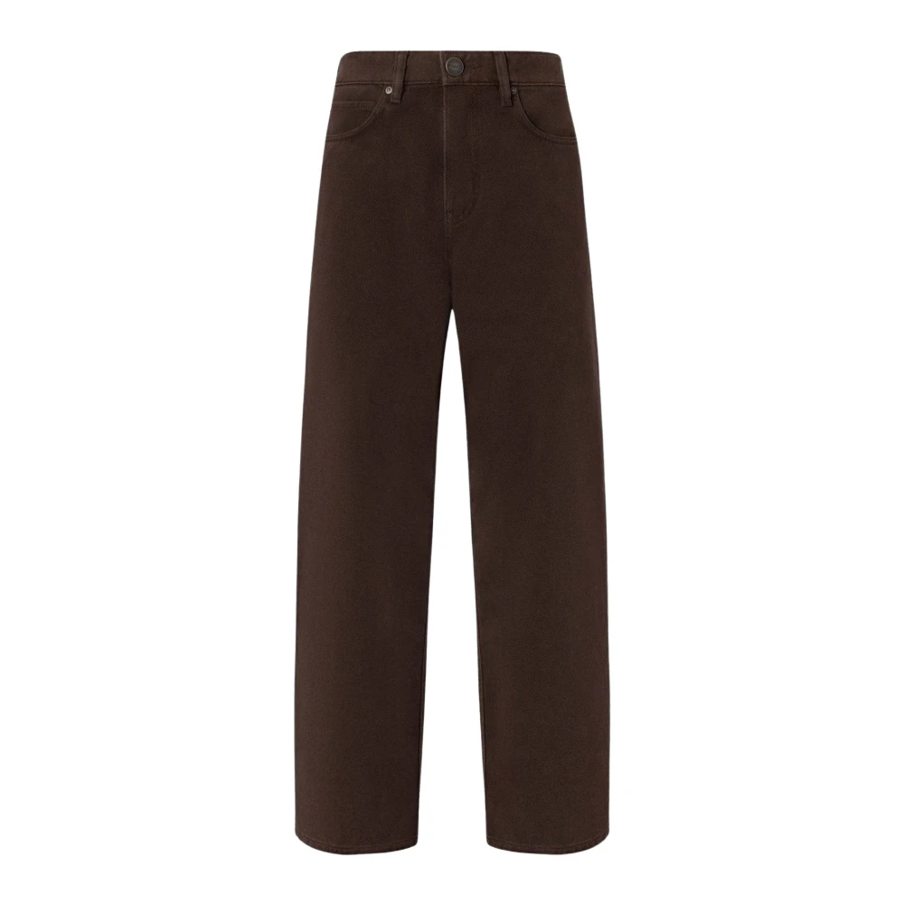 Pinko Donna Marrone - Pantaloni Barrel Fit In Bull Denim - 25 - Immagine 3