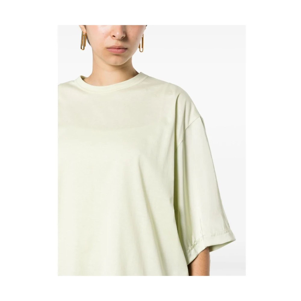 Fabiana Filippi Limoengroene Katoenen T-shirt Green Dames