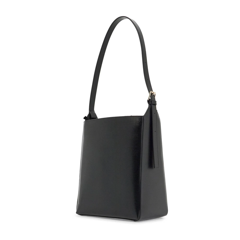 A.p.c. Zwarte leren crossbodytas met verstelbare band Black Dames