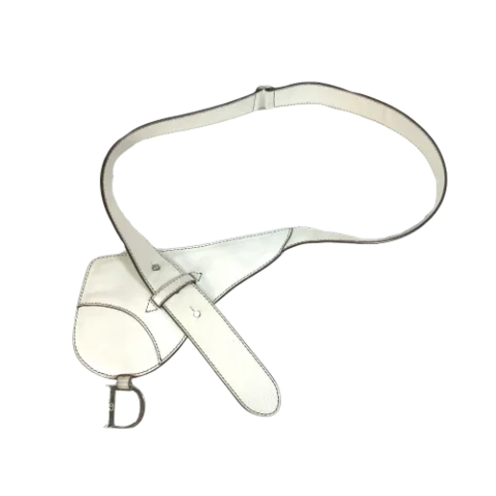 Dior Vintage Pre-owned Leather dior-bags White Dames
