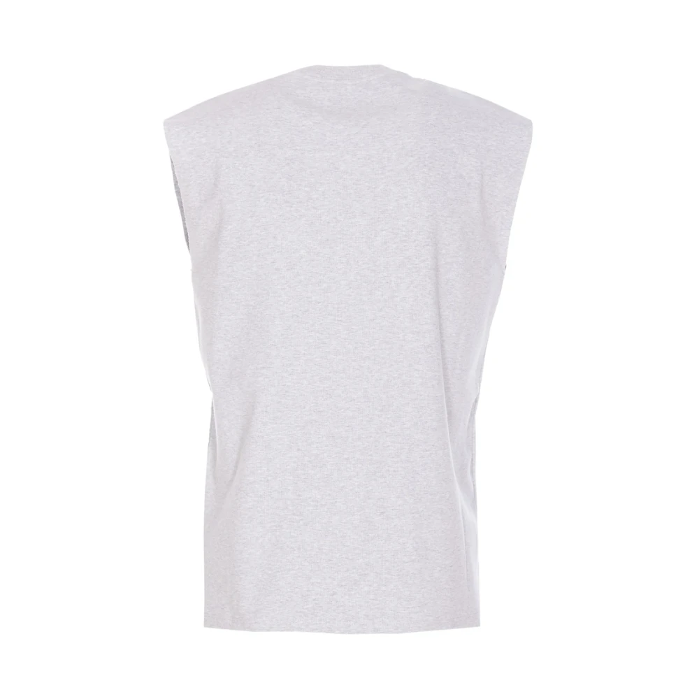 Magliano Grafische Print Mouwloos Crew Neck T-shirt Gray Heren