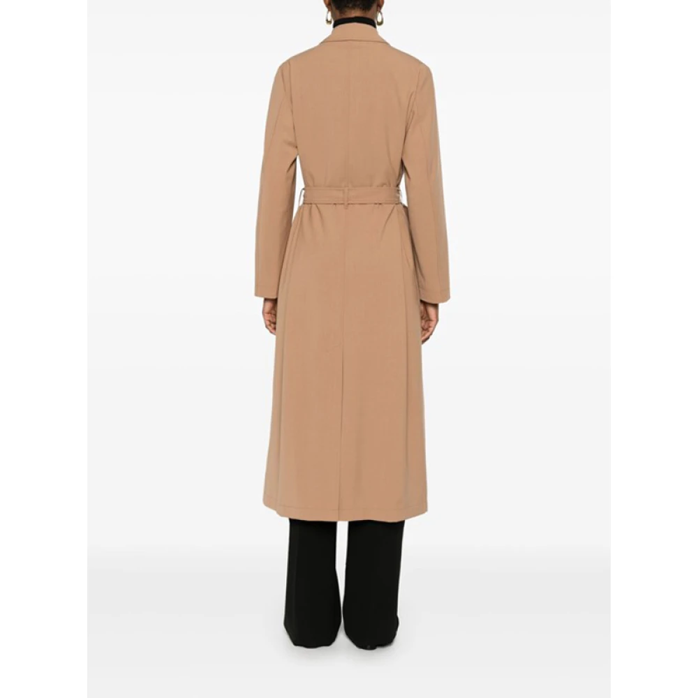 Herno Gestreepte jas Beige Dames