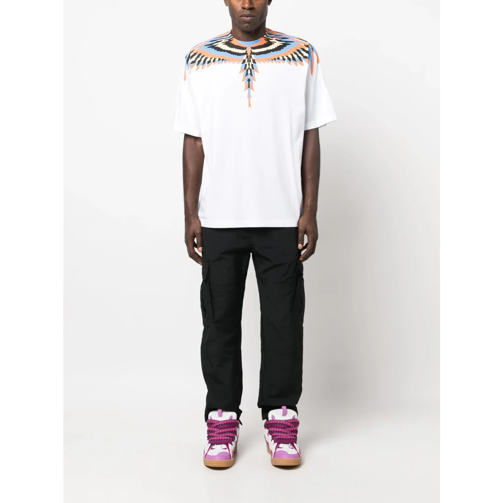 Marcelo Burlon Witte Optical Wings T-Shirt White Heren