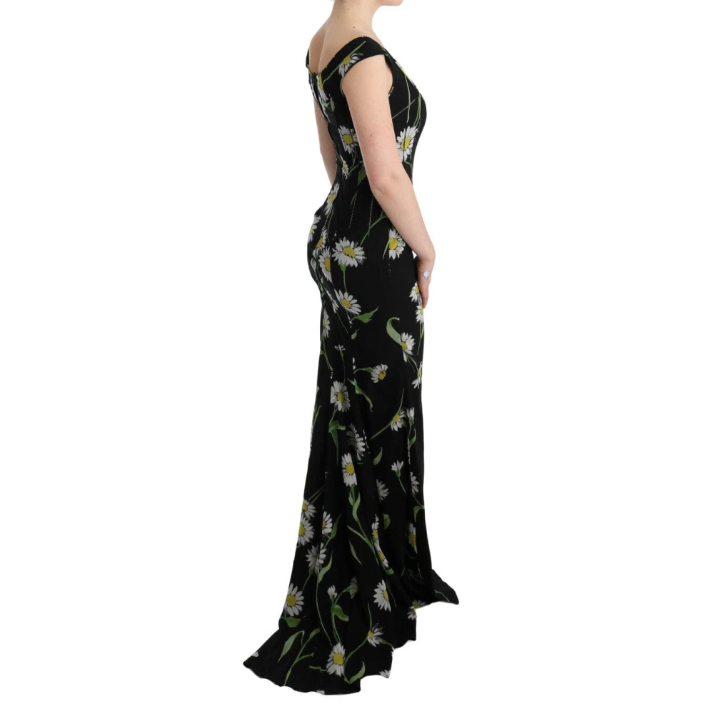 Dolce & Gabbana Prachtige Zijden Jurk Black Dames