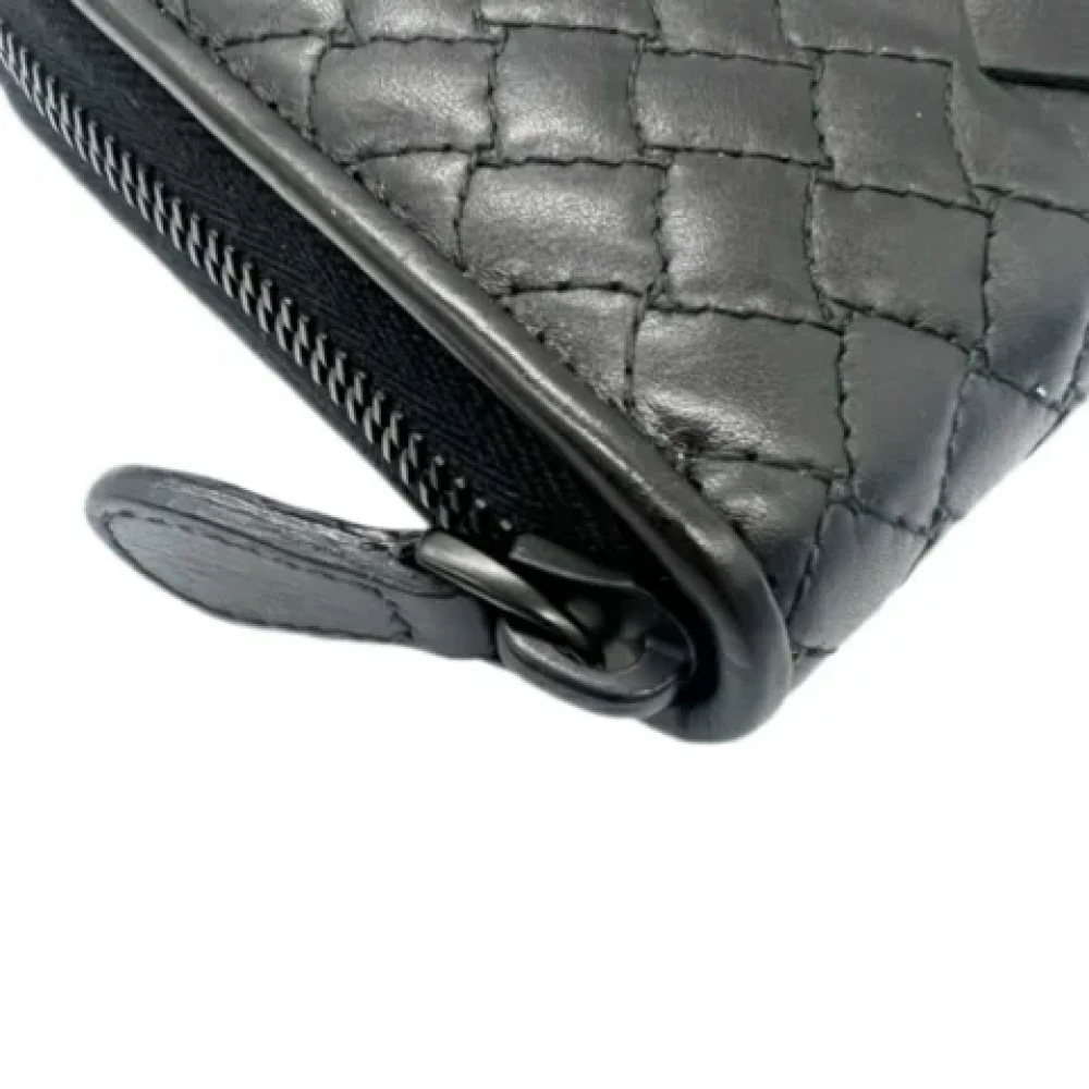 Bottega Veneta Vintage Pre-owned Leather wallets Black Dames