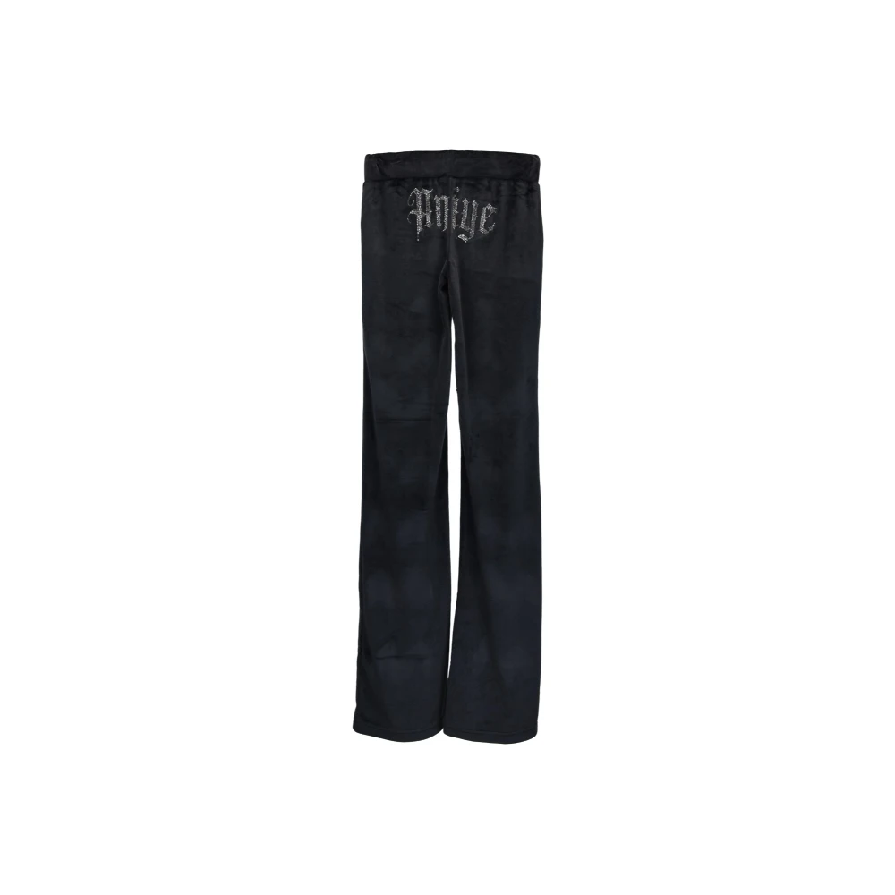 Aniye By Damesbroek met elastische taille en strik Black Dames