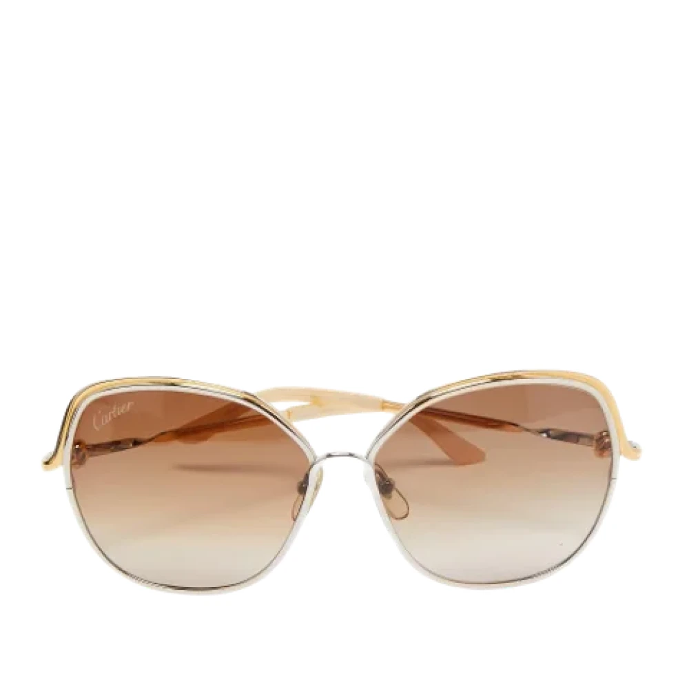 Cartier Vintage Pre-owned Metal sunglasses Brown Dames
