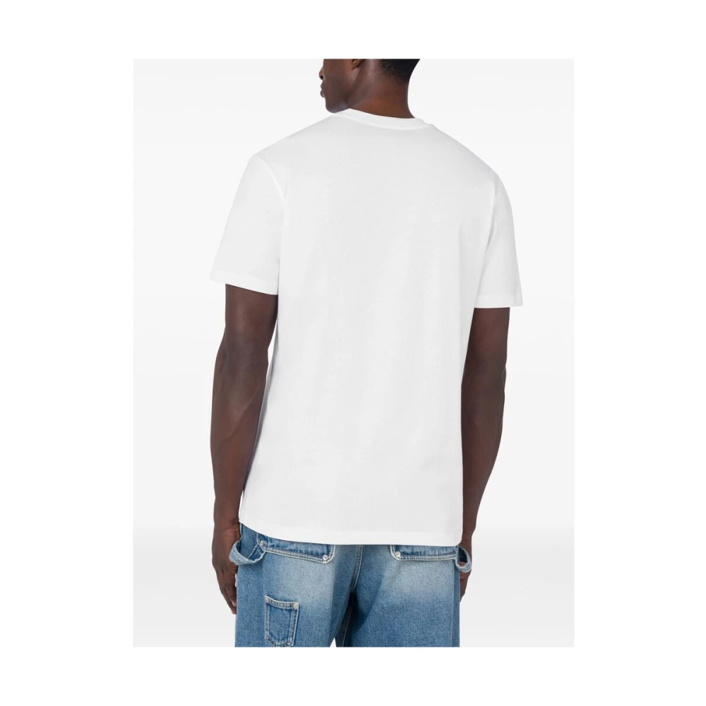 Moschino Witte Teddy Bear Crew Neck T-shirt White Heren
