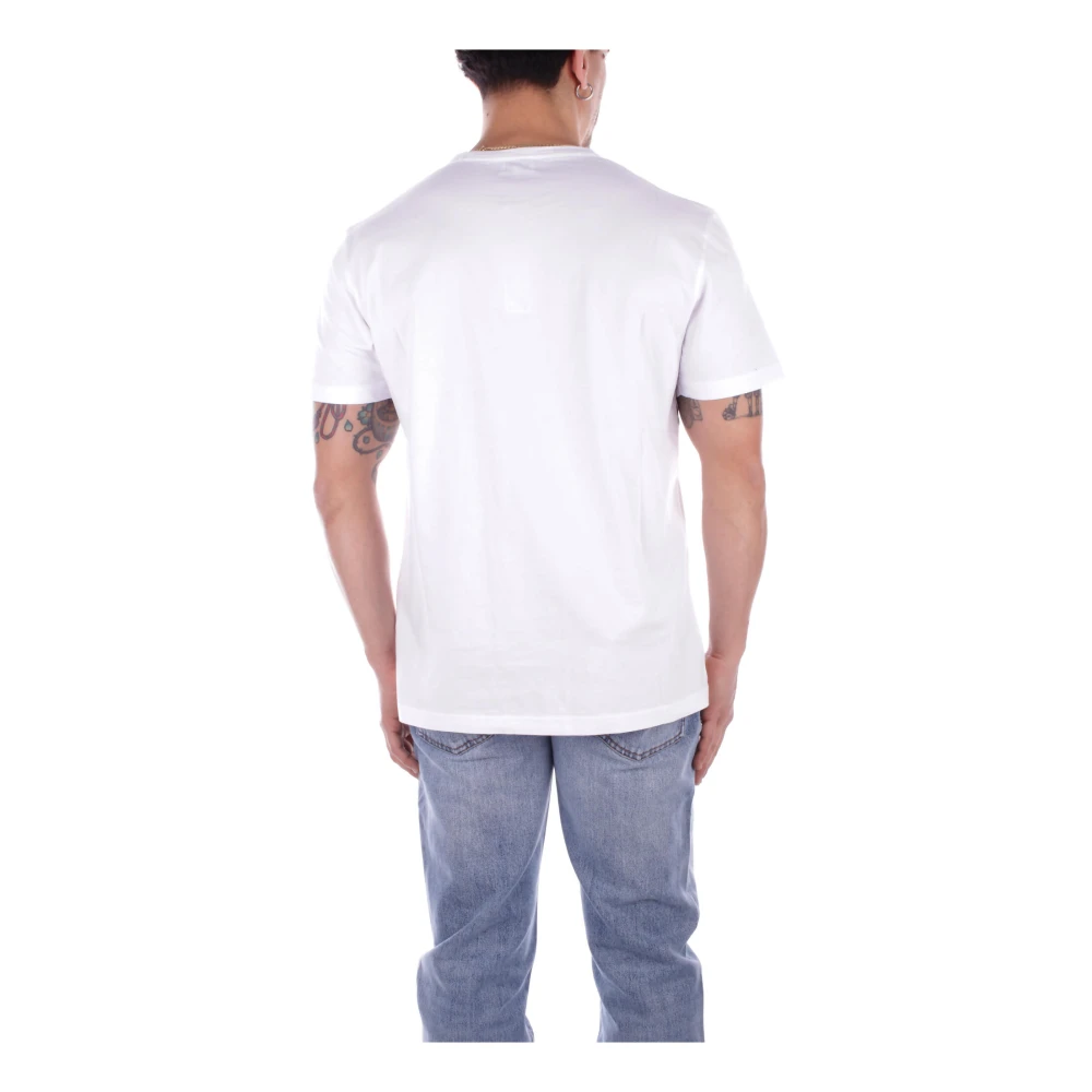 Woolrich Logo Front T-shirts en Polos White Heren