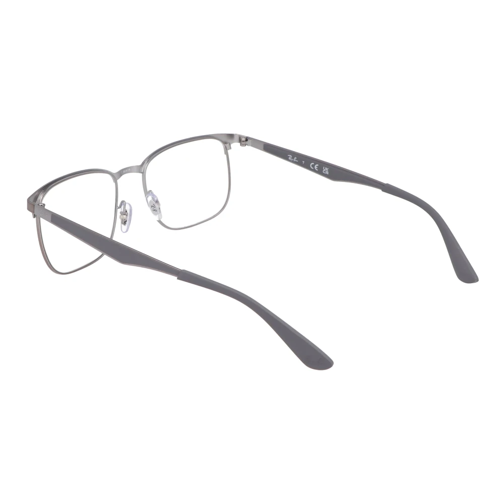 Ray-Ban Vierkante Metalen Montuur Brillen Gray Unisex