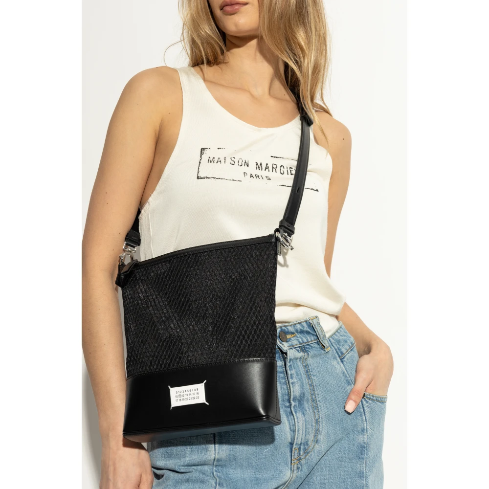 Maison Margiela Tas met logo Black Unisex