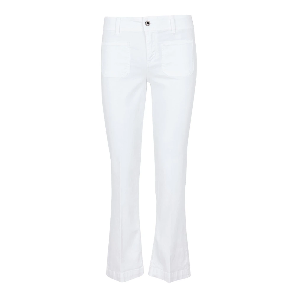 Liu Jo Cropped Jeans White Dames