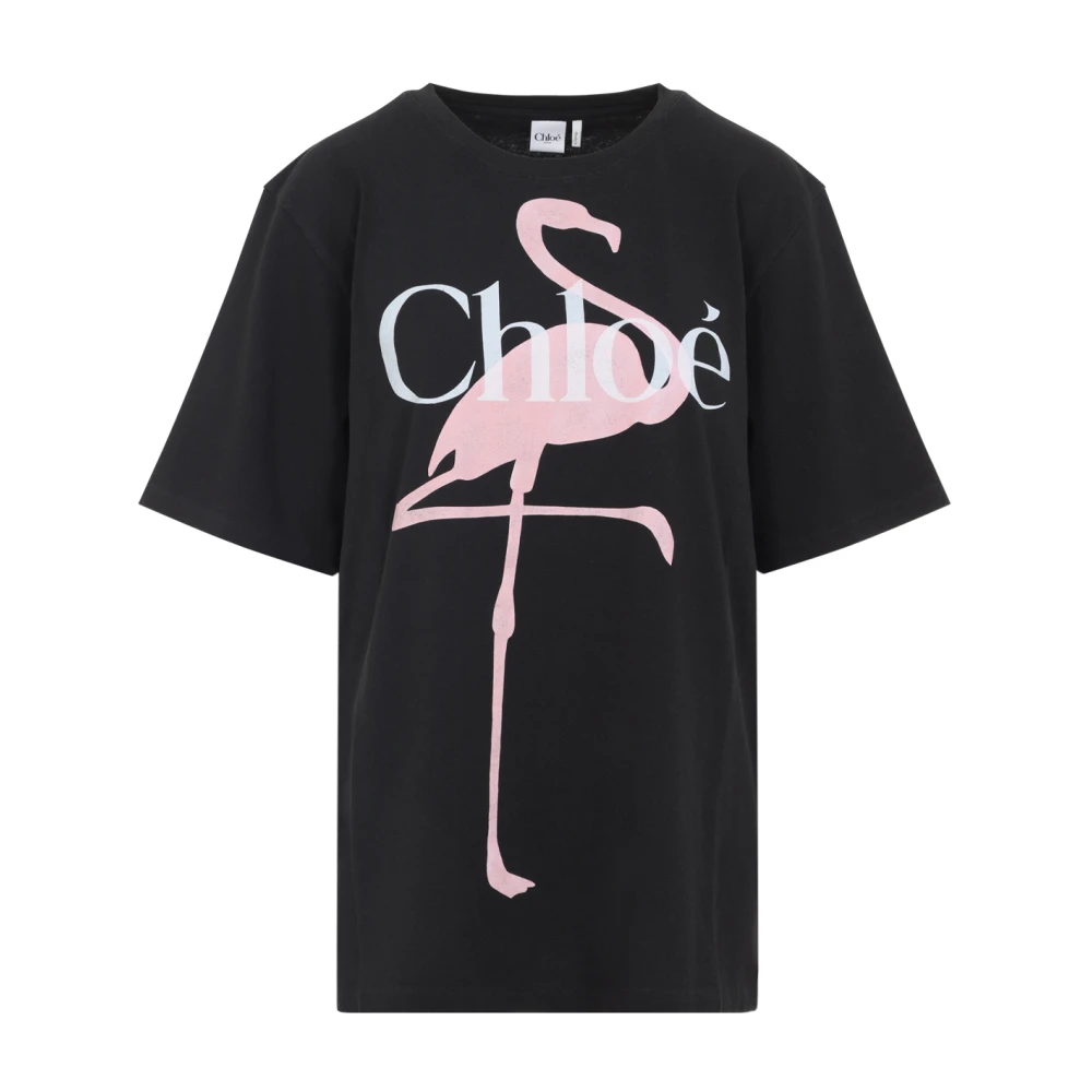 Chloé Women's Black T-Shirts, Xs, T-Shirt