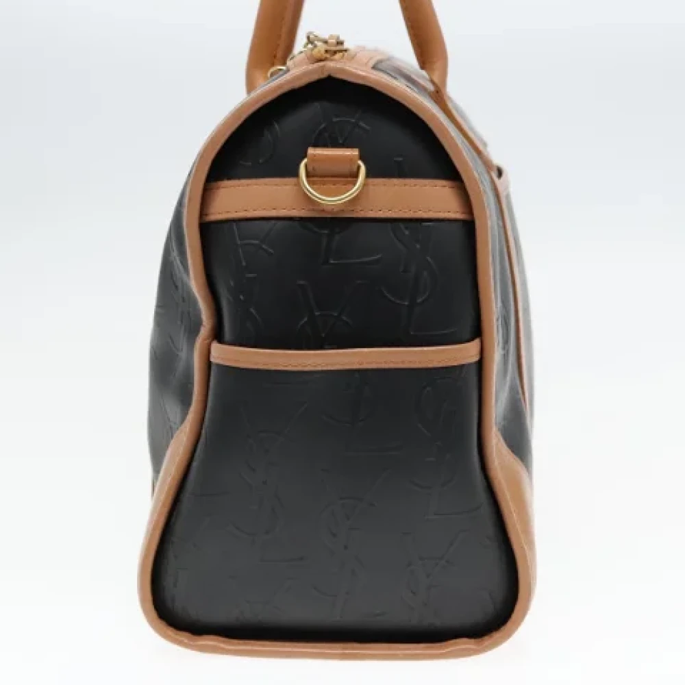 Saint Laurent Vintage Pre-owned Leather handbags Black Dames
