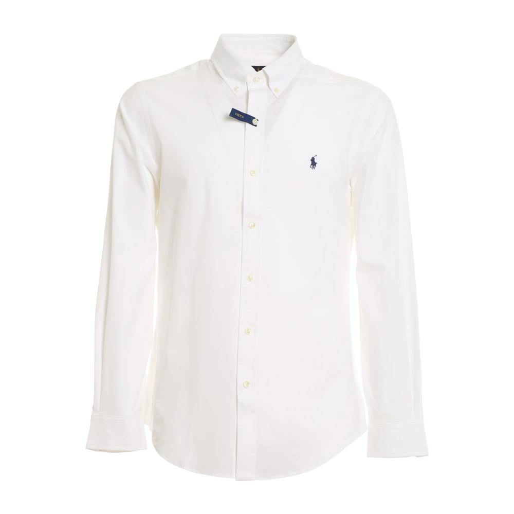 Polo Ralph Lauren Men's White Twill Woven Sport Shirt - Formal Shirts - M - Shirts
