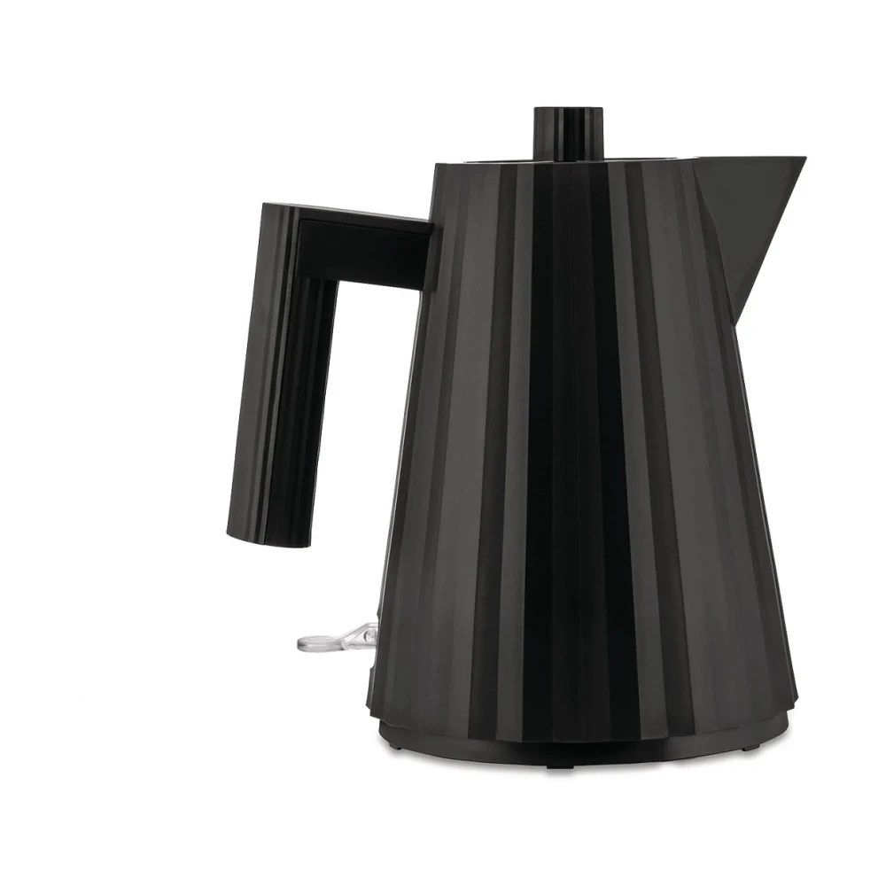 Alessi Svart Elektrisk Vattenkokare Plisse Modell Black, Unisex