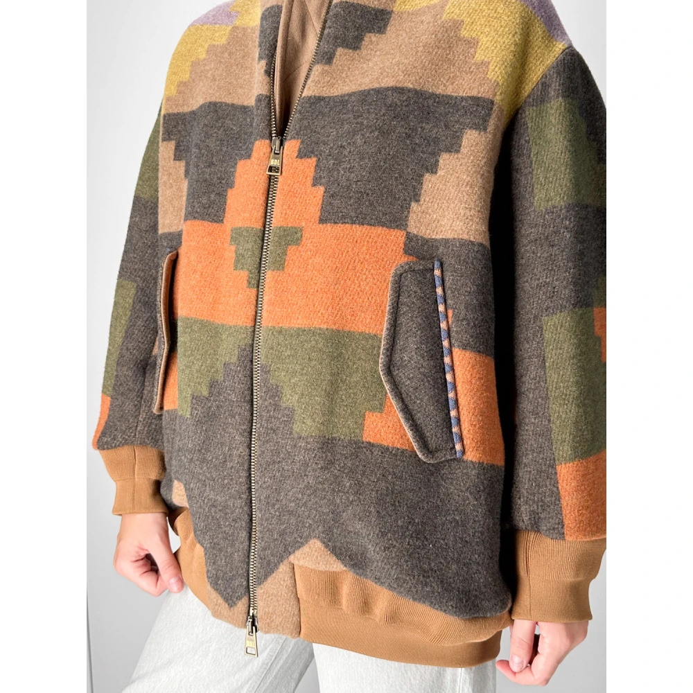 bazar deluxe Grafische Print Oversized Bomberjack Multicolor Dames