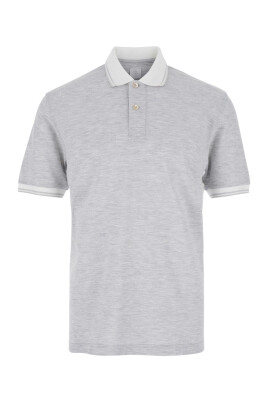 polo-gris-a-manches-courtes